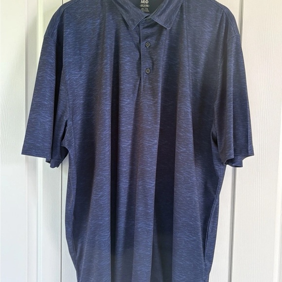 Lot Of 2 -GREG NORMAN - MEN'S BLUE PRINT GOLF POLO SHIRTS- SIZE 2XL - Picture 5 of 7